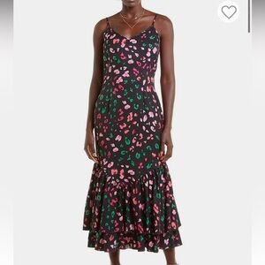 New With Tags Never Fully dressed Frida Strappy Midi Dress animal print US 10
